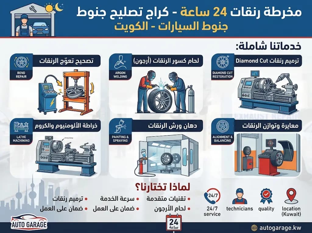 مخرطة رنقات في الكويت كار ستوب