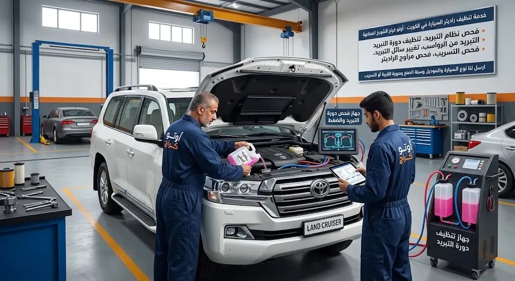 تنظيف راديتر السيارة في الكويت كار ستوب